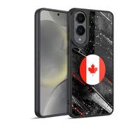 Head Case Designs Canada Canadian Maple Leaf Bandiere Kit Calcio Cover in gel rinforzata [Protezione di Grado Militare] Compatibile con Samsung Galaxy S25 Edge