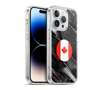 Head Case Designs Canada Canadian Maple Leaf Bandiere Kit Calcio Custodia in Gel [Protezione di Grado Militare] Compatibile Con Apple iPhone 13 Pro E Compatibile Con MagSafe