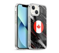 Head Case Designs Canada Canadian Maple Leaf Bandiere Kit Calcio Custodia in Gel [Protezione di Grado Militare] Compatibile con Apple iPhone 13