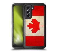 Head Case Designs Canada Canadian Maple Leaf Bandiere Vintage Custodia Antiurto Ultra Blindata Compatibile con Samsung Galaxy S21 Fe 5G