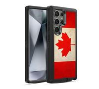 Head Case Designs Canada Canadian Maple Leaf Bandiere Vintage Custodia Antiurto Ultra Blindata Compatibile con Samsung Galaxy S24 Ultra 5G