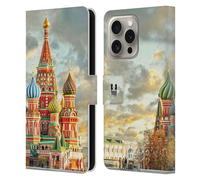 Head Case Designs Cattedrale di San Basilio Skyline Citta' Custodia Portafoglio in Pelle Compatibile con Apple iPhone 16 PRO