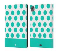 Head Case Designs Celeste E Punti Bianchi Nail Art Custodia Portafoglio in Pelle Compatibile con Apple iPad PRO 11 M4 2024