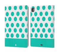 Head Case Designs Celeste E Punti Bianchi Nail Art Custodia Portafoglio in Pelle Compatibile con Apple iPad PRO 13 M4 2024