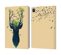 Head Case Designs Cervo Silhouette Animali Selvaggi Custodia Portafoglio in Pelle Compatibile con Apple iPad PRO 13 M4 2024