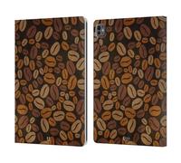 Head Case Designs Chicco di Caffe' Coffee Addict Custodia Portafoglio in Pelle Compatibile con Apple iPad PRO 13 M4 2024