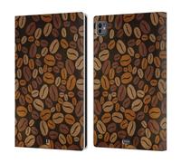 Head Case Designs Chicco di Caffe' Coffee Addict Custodia Portafoglio in Pelle Compatibile con Apple iPad PRO 11 M4 2024