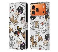 Head Case Designs Chihuahua Razze Di Cani Pattern Custodia Portafoglio in Pelle Compatibile con Apple iPhone 17 Pro Max