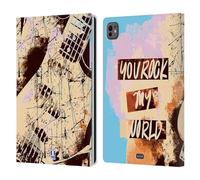 Head Case Designs Chitarra Grunge all About Music Custodia Portafoglio in Pelle Compatibile con Apple iPad PRO 11 M4 2024