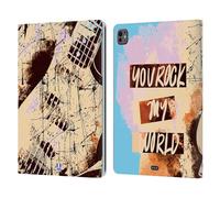 Head Case Designs Chitarra Grunge all About Music Custodia Portafoglio in Pelle Compatibile con Apple iPad PRO 13 M4 2024