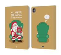Head Case Designs Christmas Wish Wilbur Il Gatto Natale all Star Custodia Portafoglio in Pelle Compatibile con Apple iPad PRO 13 M4 2024