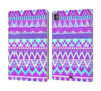 Head Case Designs Cielo Porpora Blu Pattern Tribali Acquarello Custodia Portafoglio in Pelle Compatibile con Apple iPad PRO 13 M4 2024