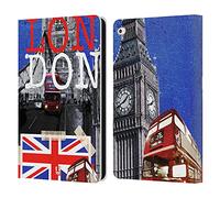 Head Case Designs Cima I Love London Custodia Portafoglio in Pelle Compatibile con Apple iPad Air 2 (2014)
