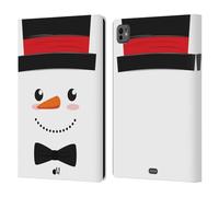 Head Case Designs Classici Mr Snowman Custodia Portafoglio in Pelle Compatibile con Apple iPad PRO 11 M4 2024
