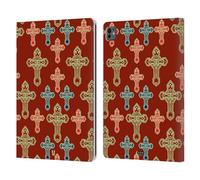 Head Case Designs Coopto Stampa A Croce Custodia Portafoglio in Pelle Compatibile con Apple iPad PRO 13 M4 2024