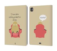 Head Case Designs Couch Potato Nonsense E Cose Random Custodia Portafoglio in Pelle Compatibile con Apple iPad PRO 13 M4 2024