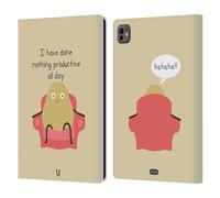 Head Case Designs Couch Potato Nonsense E Cose Random Custodia Portafoglio in Pelle Compatibile con Apple iPad PRO 11 M4 2024