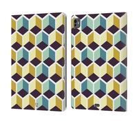 Head Case Designs Cubi Multicolore Stampe Ottiche Geometriche Custodia Portafoglio in Pelle Compatibile con Apple iPad PRO 13 M4 2024