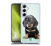 Head Case Designs Cucciolo di Bassotto Seduto Razze Famose di Cani Custodia in Gel [Protezione di Grado Militare] Compatibile con Samsung Galaxy A55 5G
