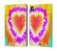 Head Case Designs Cuore Che Esplode Tie Dye S2 Custodia Portafoglio in Pelle Compatibile con Apple iPad PRO 11 M4 2024