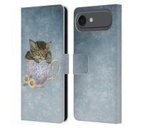 Head Case Designs Custodia a portafoglio in pelle con licenza ufficiale Ash Evans Chamomilla Tea Graphics compatibile con Apple iPhone 17 Air