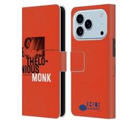 Head Case Designs Custodia a portafoglio in pelle con licenza ufficiale Blue Note Records Thelonious Monk Albums 2, compatibile con Apple iPhone 17 Pro