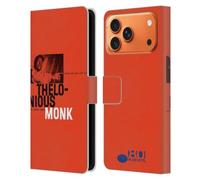 Head Case Designs Custodia a portafoglio in pelle con licenza ufficiale Blue Note Records Thelonious Monk Albums 2, compatibile con Apple iPhone 17 Pro Max