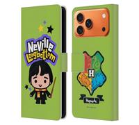 Head Case Designs Custodia a portafoglio in pelle con licenza ufficiale Harry Potter Neville Paciock Doni della Morte XXXIII, compatibile con Apple iPhone 17 Pro Max