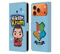 Head Case Designs Custodia a portafoglio in pelle con licenza ufficiale Harry Potter Viktor Krum dei Doni della Morte XXXIII, compatibile con Apple iPhone 17 Pro Max