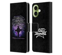 Head Case Designs Custodia a portafoglio in pelle con licenza ufficiale King Diamond Graveyard, compatibile con Apple iPhone 17