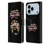 Head Case Designs Custodia a portafoglio in pelle con licenza ufficiale King Diamond Puppet Master Face Poster compatibile con Apple iPhone 17 Pro