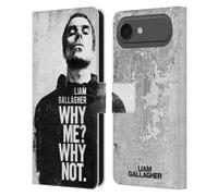 Head Case Designs Custodia a portafoglio in pelle con licenza ufficiale Liam Gallagher Why Me Graphics compatibile con Apple iPhone 17 Air