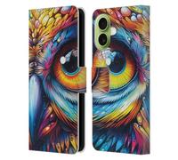 Head Case Designs Custodia a portafoglio in pelle con licenza ufficiale Michael David Ward Look of The Wild Animals compatibile con Apple iPhone 17