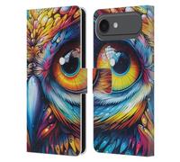 Head Case Designs Custodia a portafoglio in pelle con licenza ufficiale Michael David Ward Look of The Wild Animals compatibile con Apple iPhone 17 Air