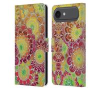 Head Case Designs Custodia a portafoglio in pelle con licenza ufficiale Micklyn Le Feuvre Flying East Florals 2 compatibile con Apple iPhone 17 Air