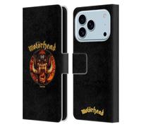 Head Case Designs Custodia a portafoglio in pelle con licenza ufficiale Motorhead Sacrifice, compatibile con Apple iPhone 17 Pro