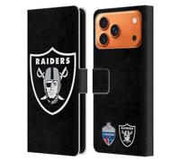 Head Case Designs Custodia a portafoglio in pelle con licenza ufficiale NFL Oversize Raiders 2019 London Games, compatibile con Apple iPhone 17 Pro Max