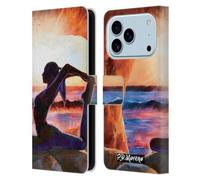 Head Case Designs Custodia a portafoglio in pelle con licenza ufficiale P.D. Moreno con una gamba sola e sagome yoga in posa di un piccione compatibile con Apple iPhone 17 Pro