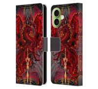 Head Case Designs Custodia a portafoglio in pelle con licenza ufficiale Ruth Thompson Blood Blade Fantasy Dragons with Swords compatibile con Apple iPhone 17