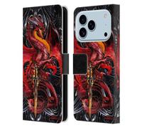 Head Case Designs Custodia a portafoglio in pelle con licenza ufficiale Ruth Thompson Wrath Blade Dragons with Swords compatibile con Apple iPhone 17 Pro