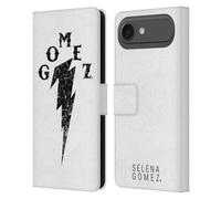 Head Case Designs Custodia a portafoglio in pelle con licenza ufficiale Selena Gomez, effetto invecchiato, Thunderbolt Revival Art, compatibile con Apple iPhone 17 Air