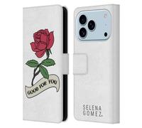 Head Case Designs Custodia a portafoglio in pelle con licenza ufficiale Selena Gomez Good for You Revival Art compatibile con Apple iPhone 17 Pro