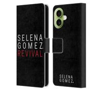 Head Case Designs Custodia a portafoglio in pelle con licenza ufficiale Selena Gomez Tour Logo Revival Art compatibile con Apple iPhone 17
