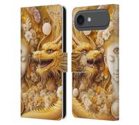 Head Case Designs Custodia a portafoglio in pelle con licenza ufficiale Shambhala Light Visionary Art Lucky Dragons Celestial Graphics compatibile con Apple iPhone 17 Air