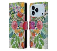 Head Case Designs Custodia a portafoglio in pelle con licenza ufficiale Suzanne Allard Hope Blooms Floral Graphics compatibile con Apple iPhone 17 Pro