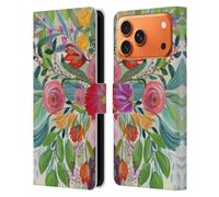 Head Case Designs Custodia a portafoglio in pelle con licenza ufficiale Suzanne Allard Hope Blooms Floral Graphics compatibile con Apple iPhone 17 Pro Max