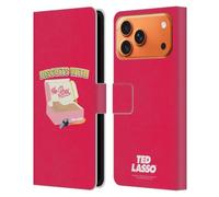 Head Case Designs Custodia a portafoglio in pelle con licenza ufficiale Ted Lasso Biscuits con grafica The Boss Season 1, compatibile con Apple iPhone 17 Pro Max