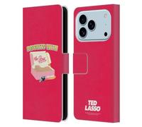 Head Case Designs Custodia a portafoglio in pelle con licenza ufficiale Ted Lasso Biscuits con grafica The Boss Season 1, compatibile con Apple iPhone 17 Pro