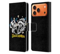 Head Case Designs Custodia a portafoglio in pelle con licenza ufficiale The Black Crowes Heads, compatibile con Apple iPhone 17 Pro Max