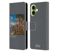 Head Case Designs Custodia a portafoglio in pelle con licenza ufficiale The National Gallery, Bacco e Arianna, compatibile con Apple iPhone 17